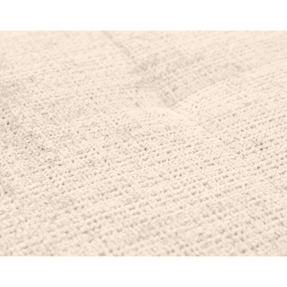 Rune - canapé panoramique d'angle gauche 7 places en velours texturé - Beige