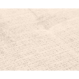 Rune - canapé panoramique d'angle gauche 7 places en velours texturé - Beige