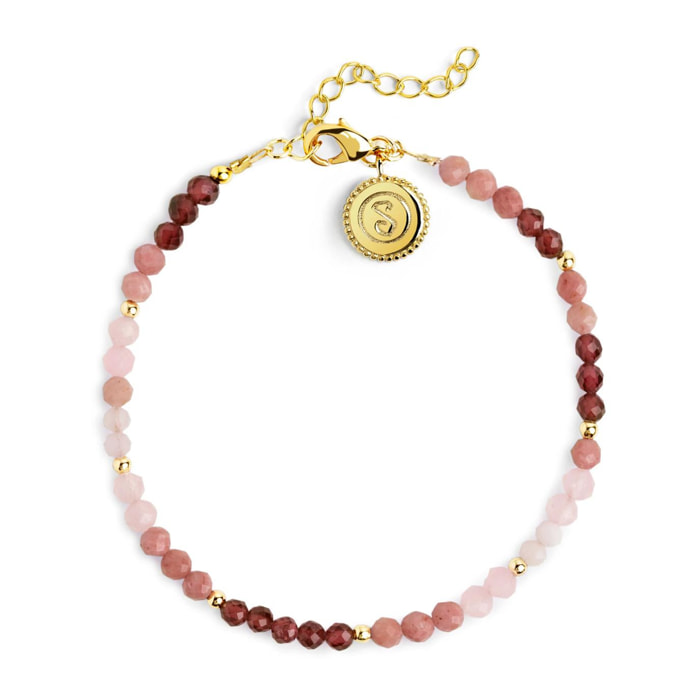 Pulsera Altea Dots Syra Rose Acero Baño Oro