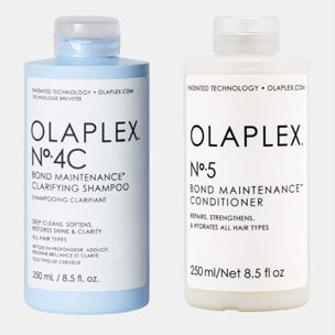 OLAPLEX Kit N°4C Bond Maintenance Clarifying Shampoo 250ml + N°5 Bond Maintenance Conditioner 250ml