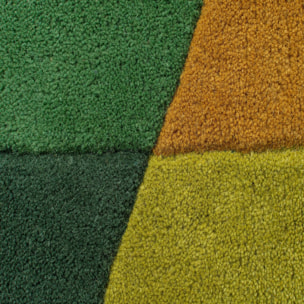 Tapis en laine de couloir PRISM Vert
