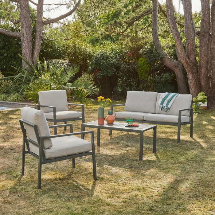Salon de jardin aluminium 4 places ONARA