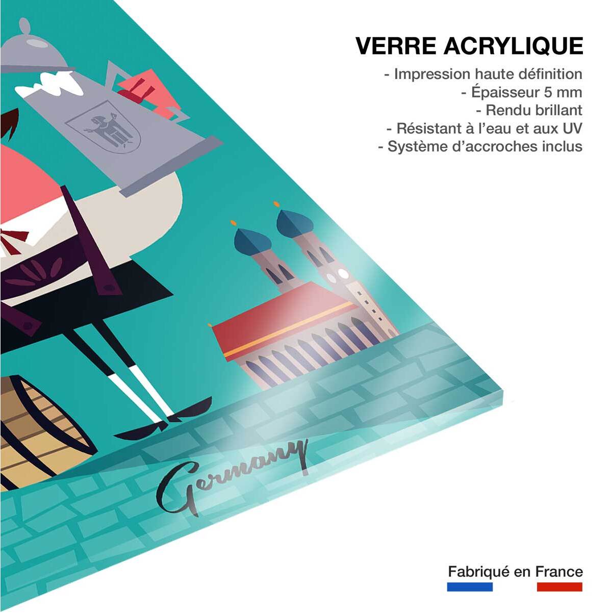 Tableau retro munchen Tableau plexiglas