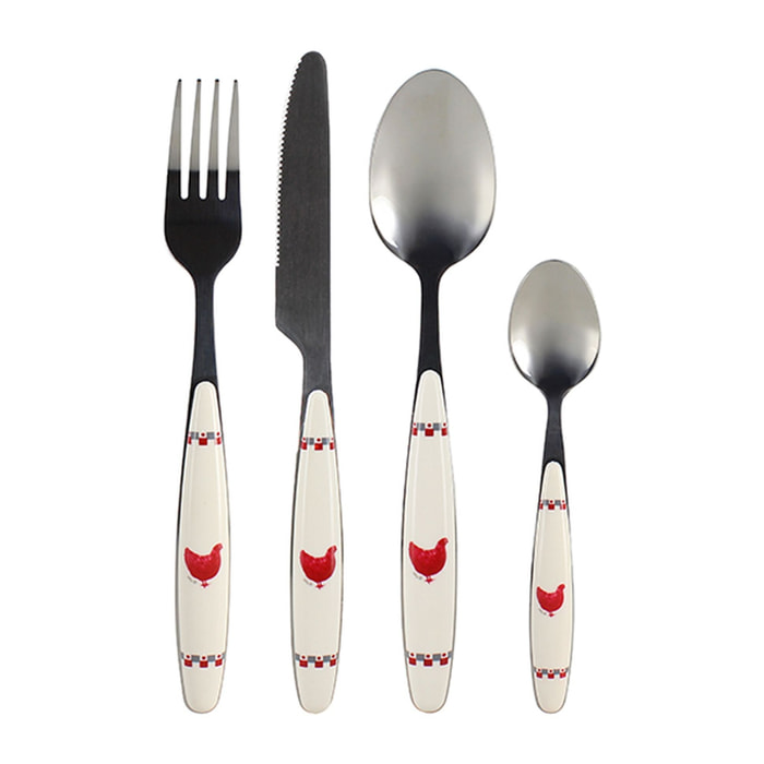 Lot de 6 couteaux en acier inoxydable  GALLINA