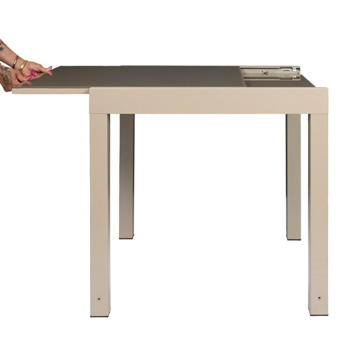 Table Jardin Extensible Haria 80x80x160cm