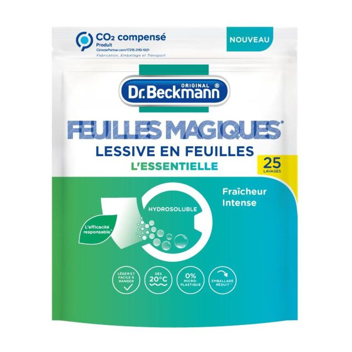 Lessive DR BECKMANN Feuilles Magiques - L'Essentielle x25 lavages