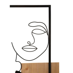 PANNELLO DA MURO FACES FERRO E WOOD CM 63X2X90