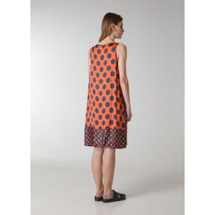 DEHA - Vestito midi SLEEVELESS DRESS POLKA DOT in Viscosa per donna