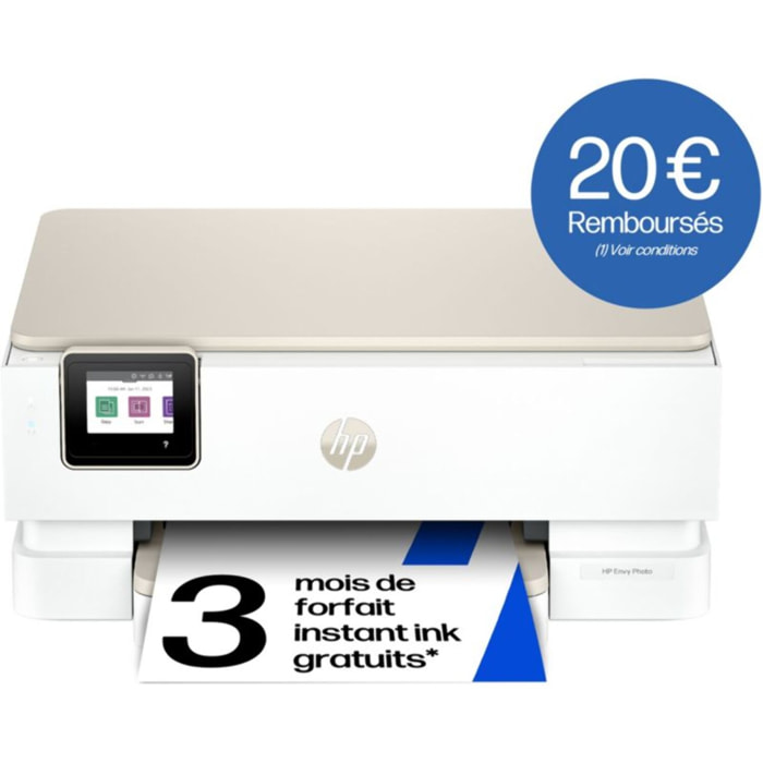 Imprimante jet d'encre HP Envy Photo 7234 éligible Instant Ink