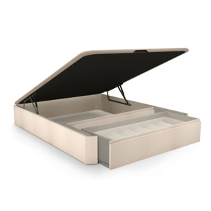Canapé con cajón frontal con zapatero 150x190 cm en artic Luxury Premium 3D Artic