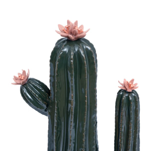 Cactus déco Exotic panama H.40cm céramique vert prairie