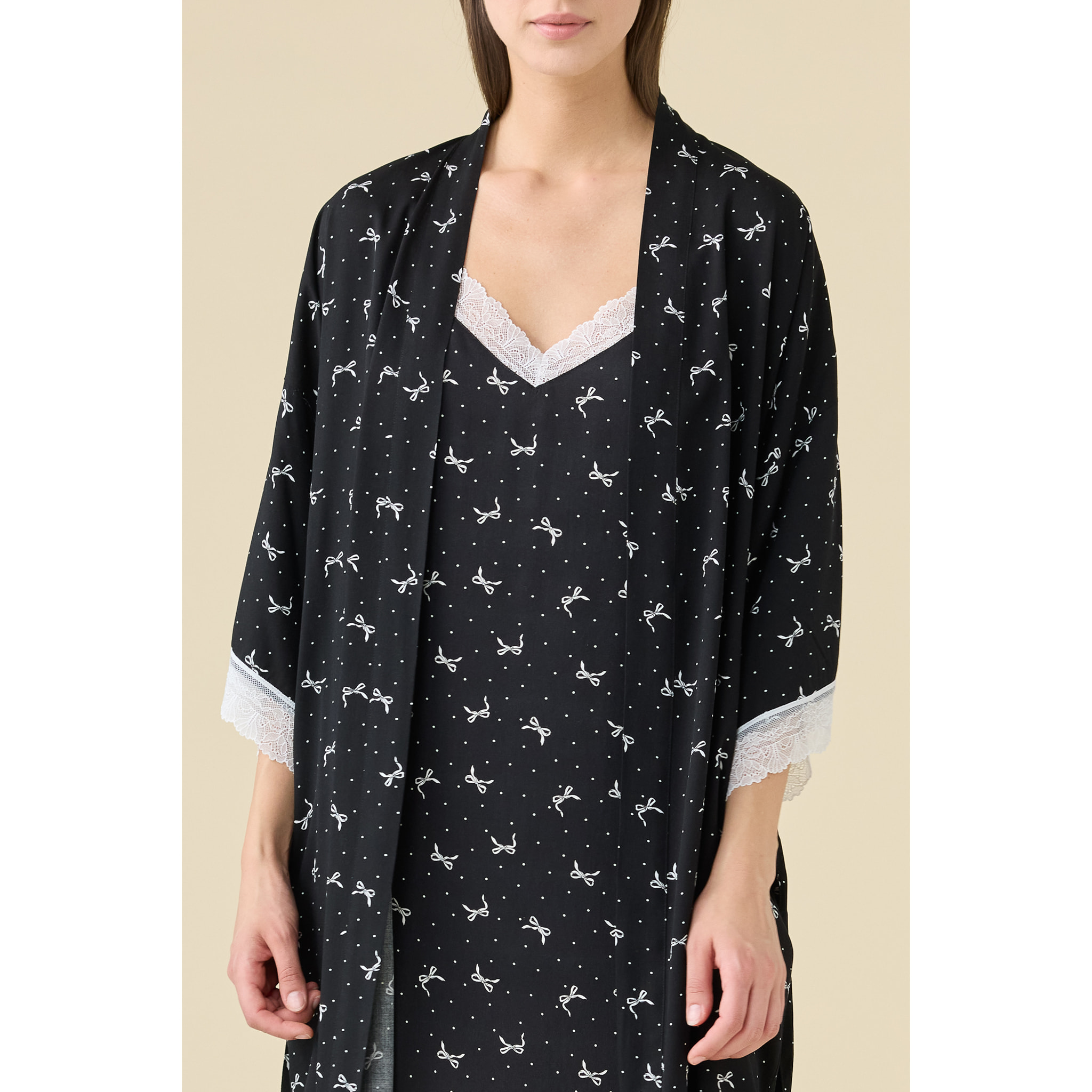 Vestaglia kimono donna estiva in viscosa articolo cherie. Noidinotte