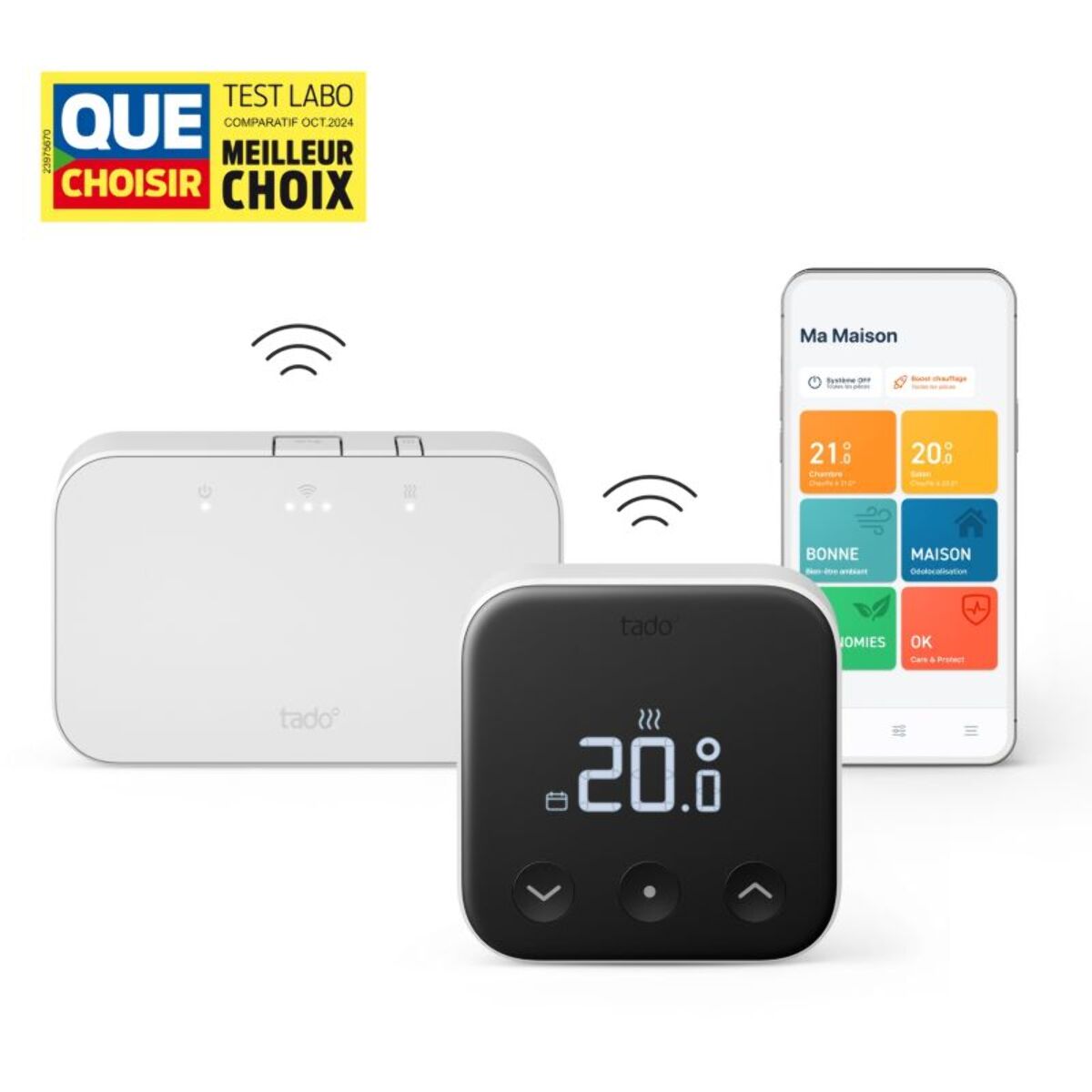 Thermostat connecté TADO Kit de démarrage Xsans fil