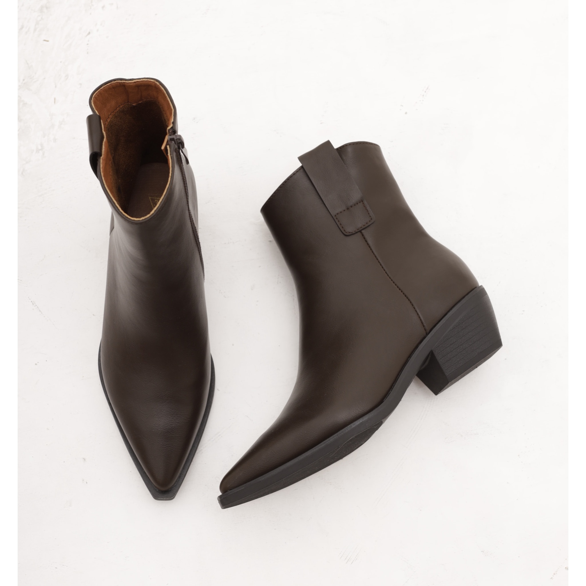 STIVALETTO CAMPEROS LISCIO TESTA DI MORO