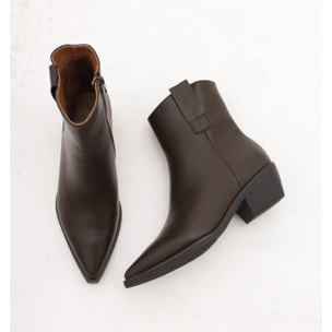 STIVALETTO CAMPEROS LISCIO TESTA DI MORO