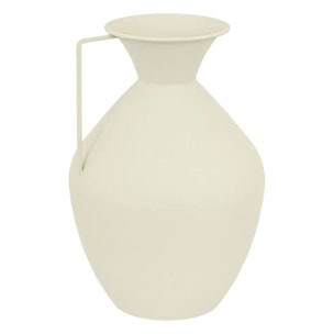 Vase métal Sylvain blanc H36cm