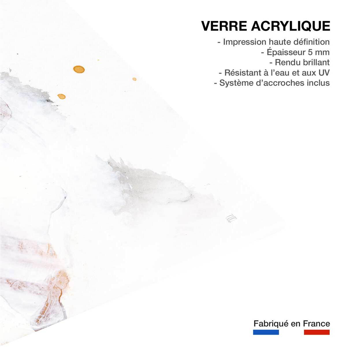 Tableau Ambre abtraite Tableau plexiglas