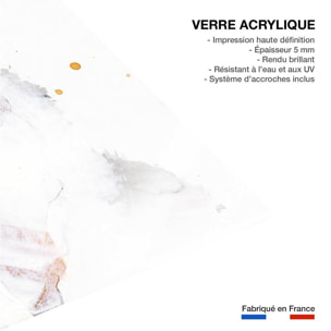 Tableau Ambre abtraite Tableau plexiglas