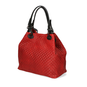 Borsa Shopper da donna In Vera pelle Made in Italy 32x29x17 cm