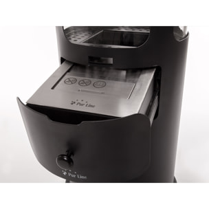 Poêle à éthanol 3kW en acier noir