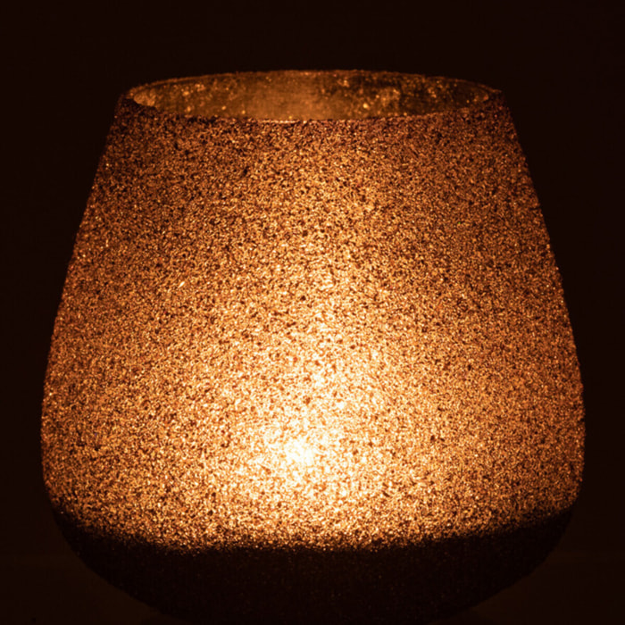 J-Line photophore Paillettes - verre - mauve - medium