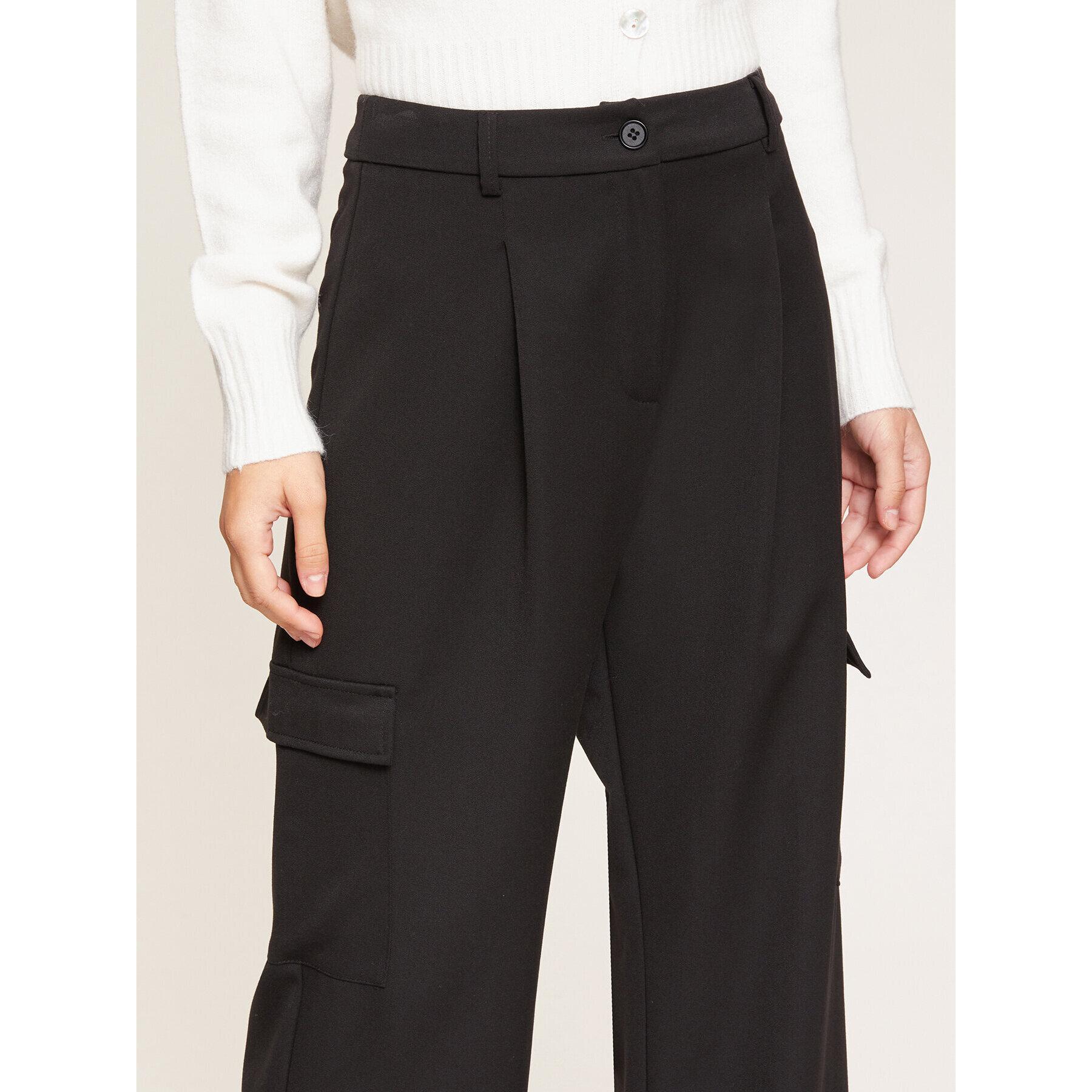 Motivi - Pantalones cargo con pinzas - Negro