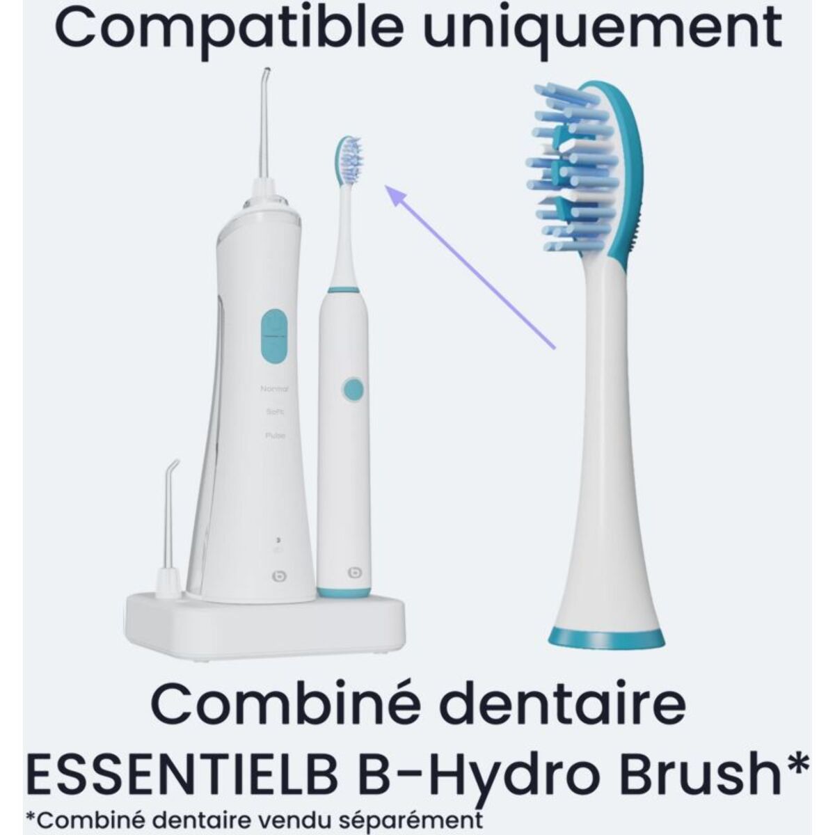 Brossette dentaire ESSENTIELB 4 brossettes pour combiné dentaire Essb