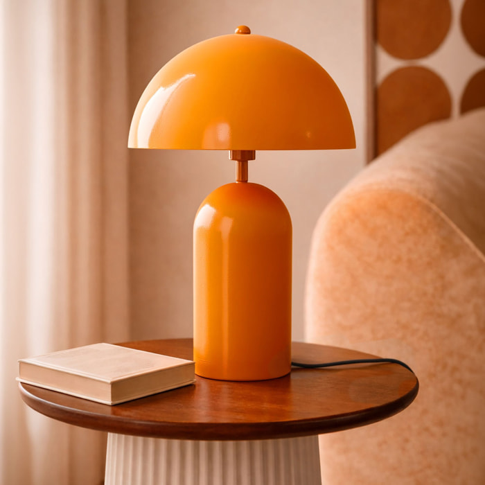 Lampe en métal orange CHLOE