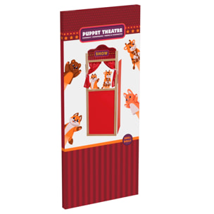 Juguete de madera. Teatro infantil 77,4x38,7x90cm
