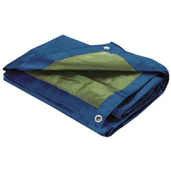 Bâche de Protection étanche avec Oeillets 60gr/m² - Bleu