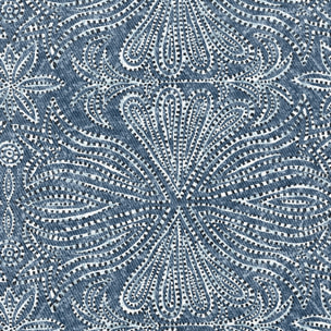 Nappe imprimée anti-tache NIKOL BLEU