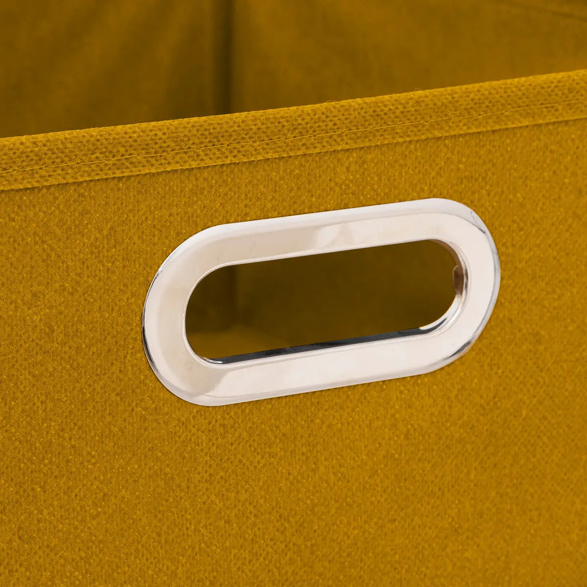 Panier velours 31x15cm "Mix N' Modul" jaune moutarde