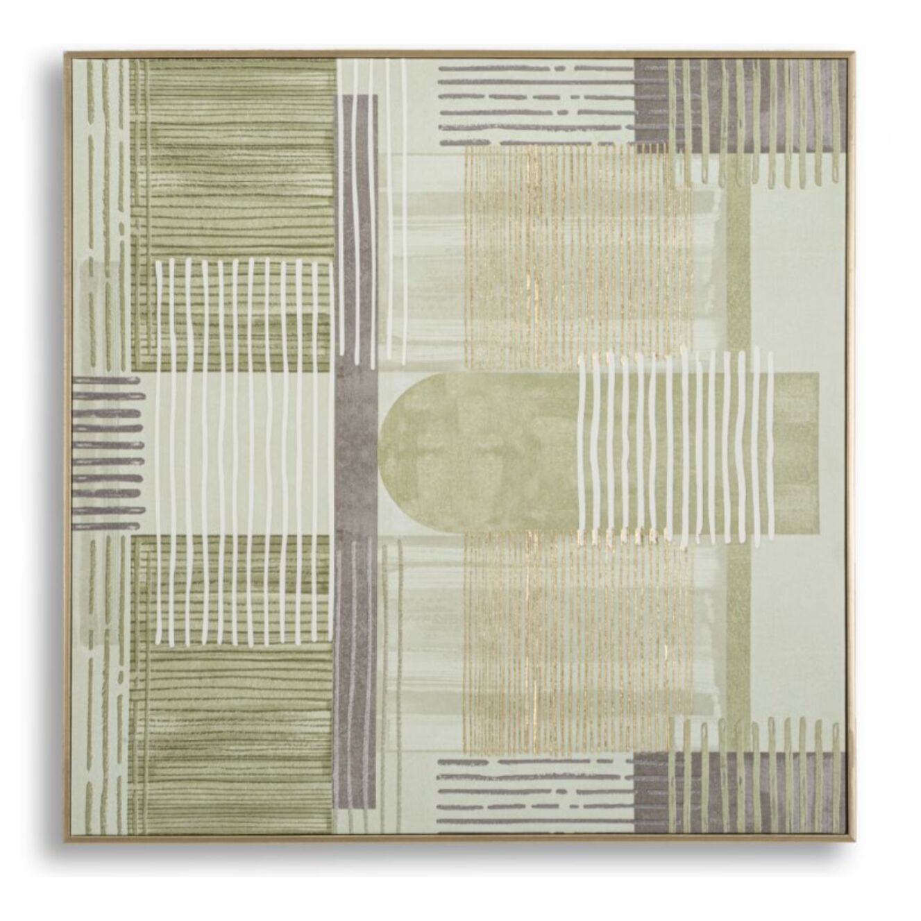 STAMPA DIPINTA SU TELA LIGNES C/CORNICE -A- CM 60X3X60