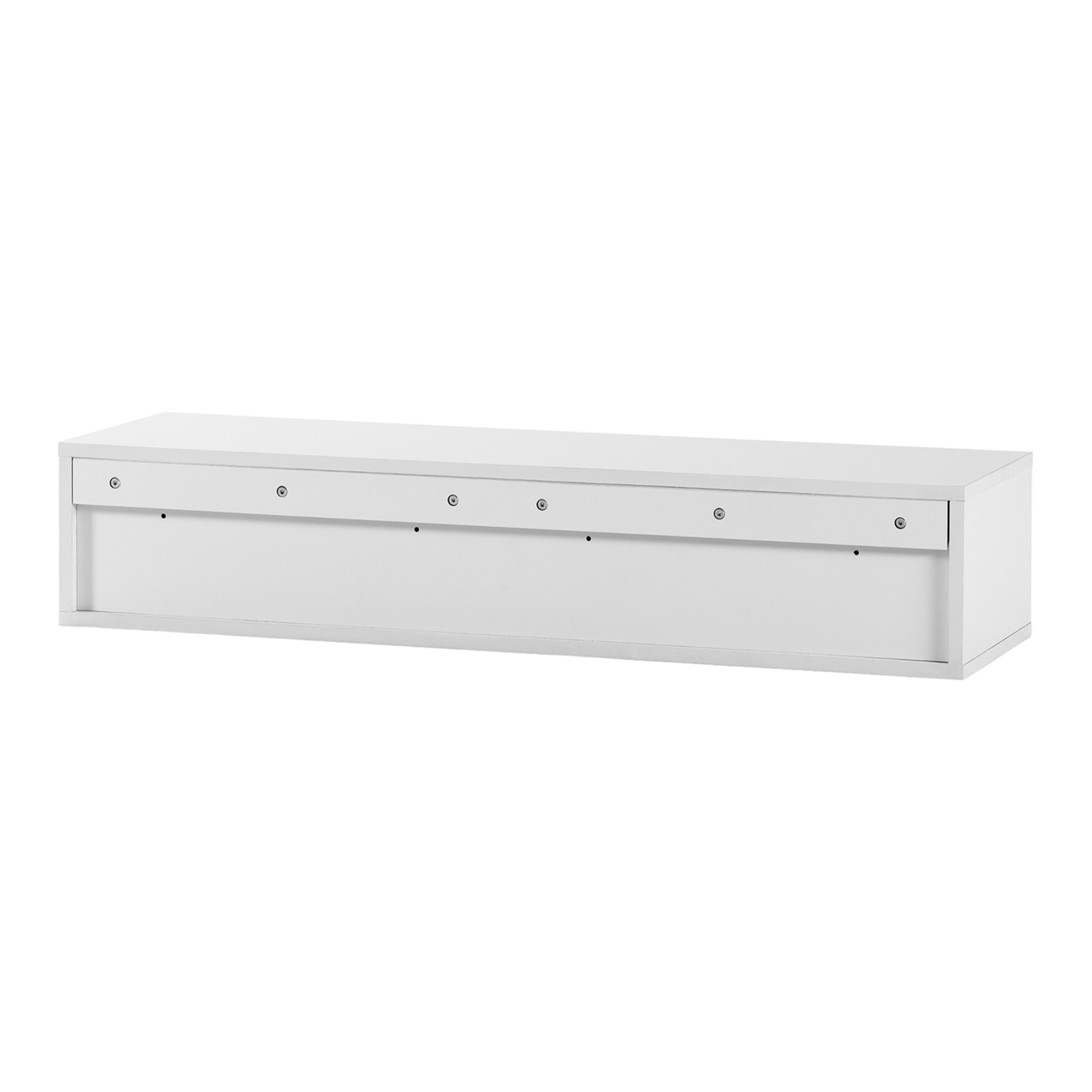 Mesa consola suspendida Auri 2 cajones color Blanco
