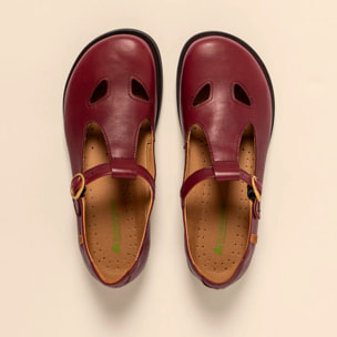 Zapatos N5873 SOFT NAPPA BURDEOS/ ARENISCA color Burdeos