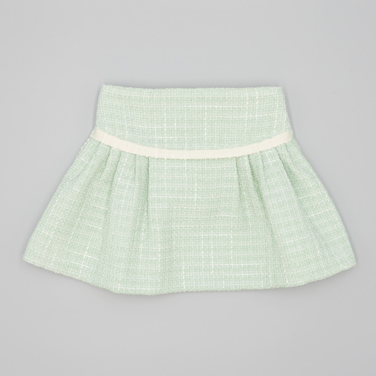 Falda Verde De Tejido Texturizado