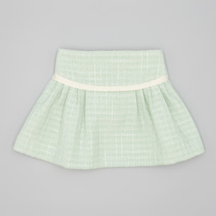Falda Verde De Tejido Texturizado