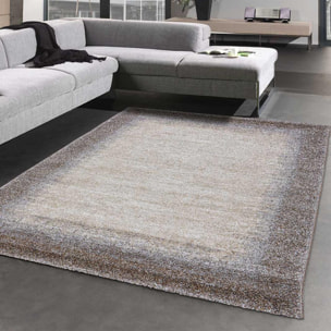 Tapis épais et moelleux Kude, motif faux uni