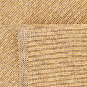 Tapis naturel motif jaune