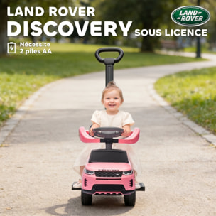 Porteur enfant voiture évolutif 2 en 1 licence Land Rover Discovery Sport effets sonores