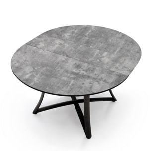 Tomasucci Table ronde extensible DAFNE CEMENT