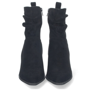 Botin de Tacon con Flecos y Cremallera