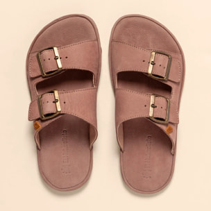 Sandalias N5682 NOBUCK LAVADO MALVA/ BARE SANDALS color Malva