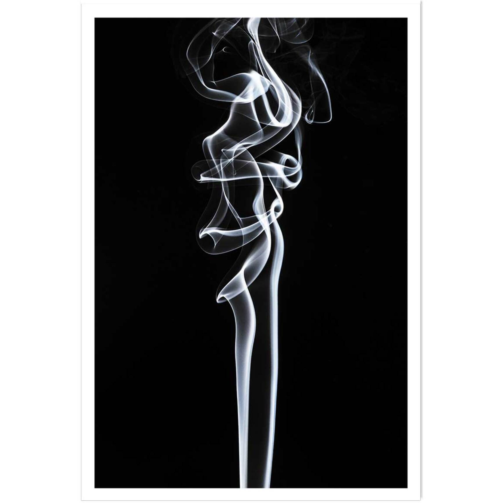 Poster white smoke sensual Affiche seule