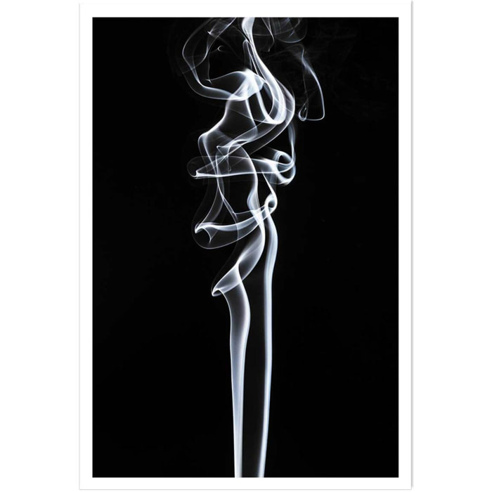 Poster white smoke sensual Affiche seule