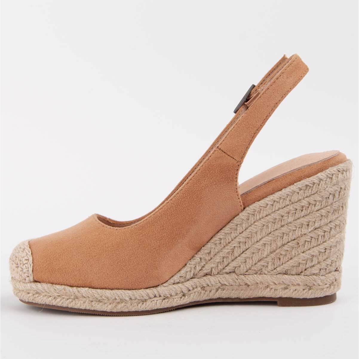 Alpargata De Cuña - Marron - Altura: 8 Cm