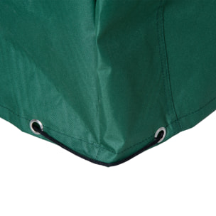 Funda para Muebles de Jardín Exterior 222x155x67 cm Funda Mesa Exterior Protectora Impermeable Anti-UV Antipolvo para Terraza Patio Verde Oscuro