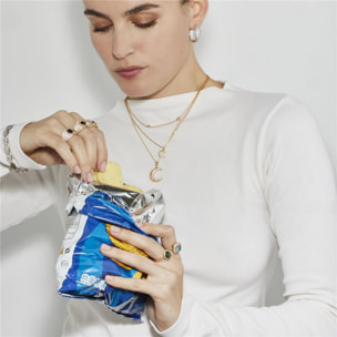 Collar con Circonita Brillante acabado oro 18k