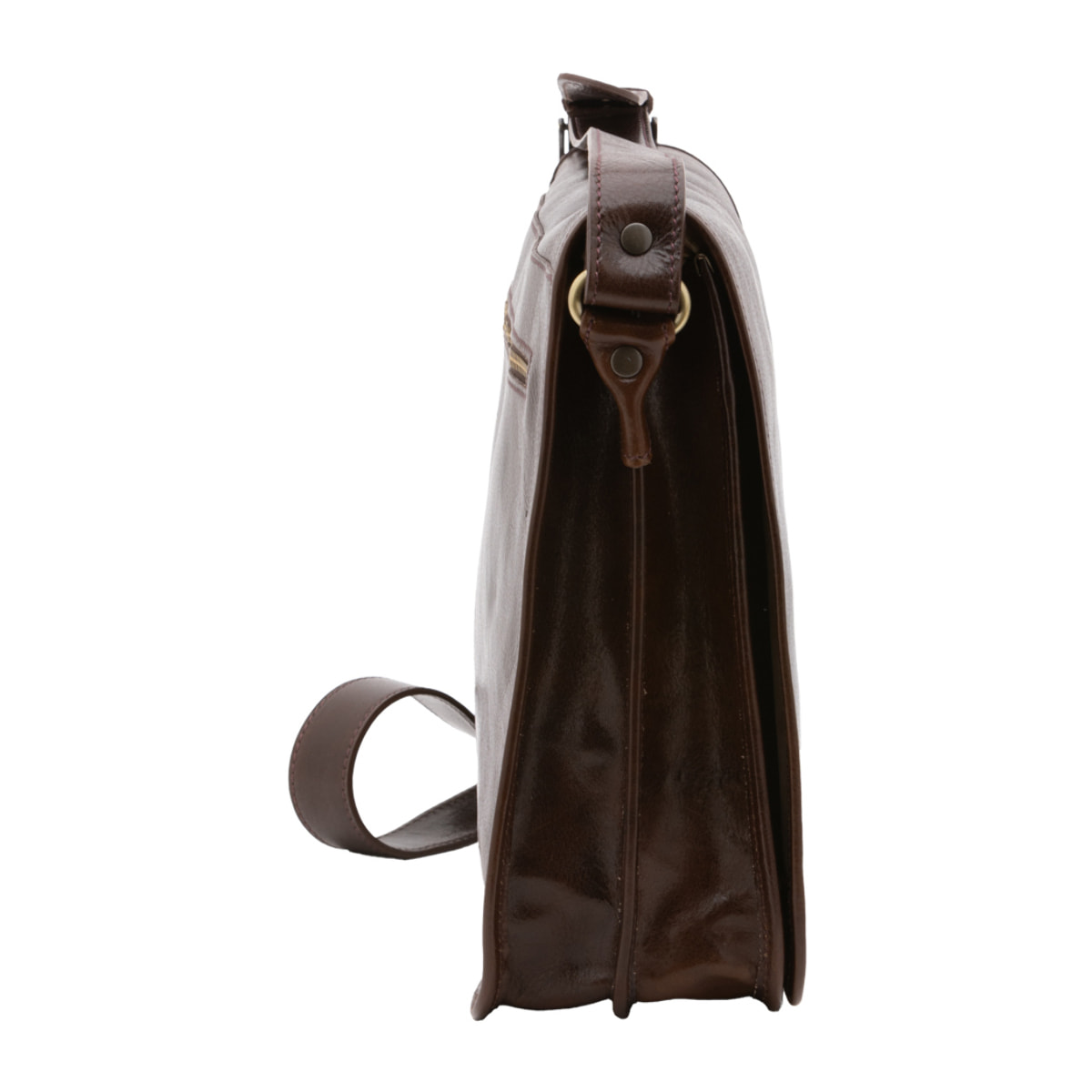 Borsa a tracolla  da uomo In Vera pelle Made in Italy 30x38x12 cm