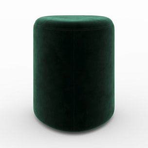 Pouf Emmy triangulaire en velours vert